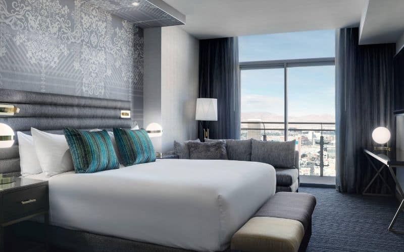The Cosmopolitan Las Vegas terrace suite bedroom
